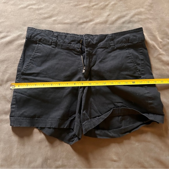 Sonoma Black Chino Shorts Stretch Cotton Casual Summer Size 8 Classic Pockets - Picture 9 of 9